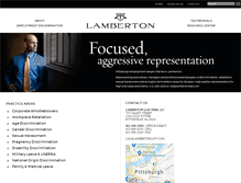 Tablet Screenshot of lambertonlaw.com